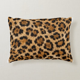 Cojín Decorativo Funda de edredón con estampado de piel de leopardo