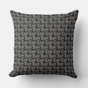 COJÍN DECORATIVO FUNDA DE EDREDÓN MONOTONA EN BLANCO Y NEGRO AL EST