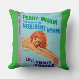 Cojín Decorativo Funda de la portada del libro de negligencia Nymph