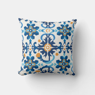 Cojín Decorativo Funda de lápiz de papel azul y marrón