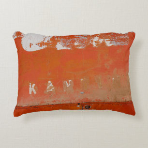 Cojín Decorativo Funda metalizado rojo