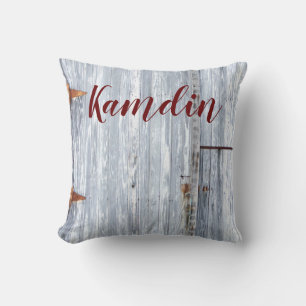 Cojín Decorativo Funda personalizada Pillow White Wash Wood Barn Do