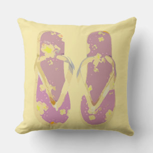 Cojín Decorativo Fundas de giro fondo rosado amarillo