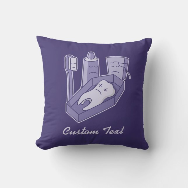 Cojín decorativo funeral dental (Anverso)