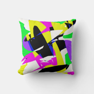 Cojín Decorativo Funky Abstract Colorful Pattern Pillow Cushira