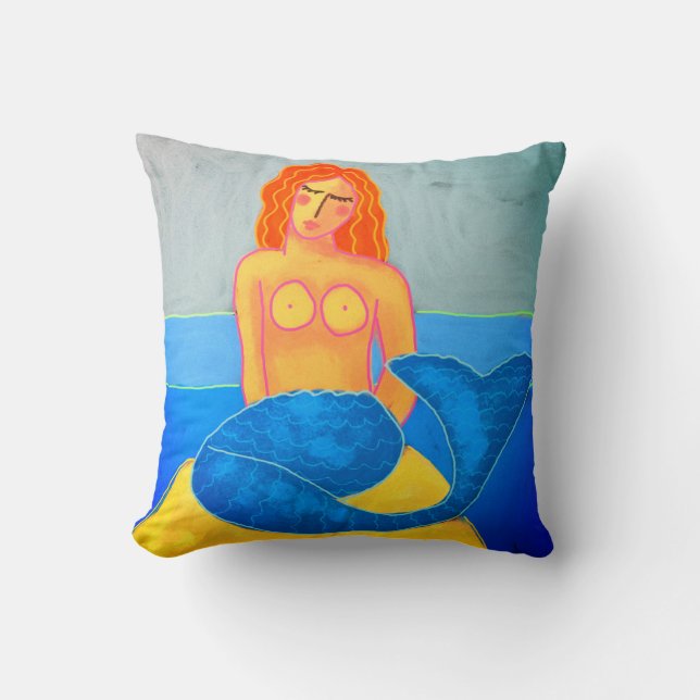 Cojín Decorativo Funky Abstract Mermaid (Anverso)
