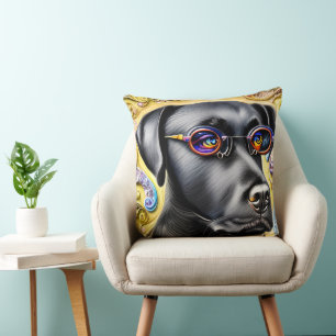 Cojín Decorativo Funky Black Labrador