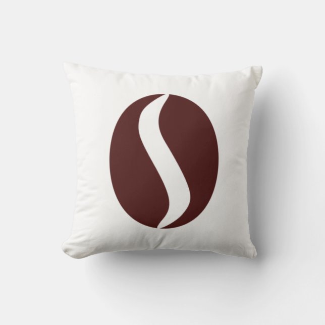 Cojín decorativo Funky Coffee Bean Minimalism Cush (Anverso)