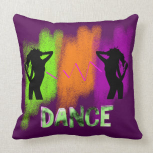 Cojín Decorativo Funky Colorful Modern Pop Art Dance Tema