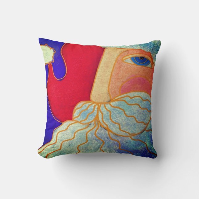 Cojín Decorativo Funky Resumen Santa Claus (Anverso)