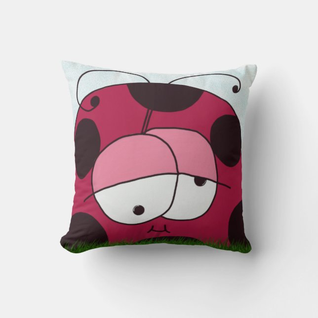 Cojín Decorativo Funny and Chubby Ladybug (Anverso)