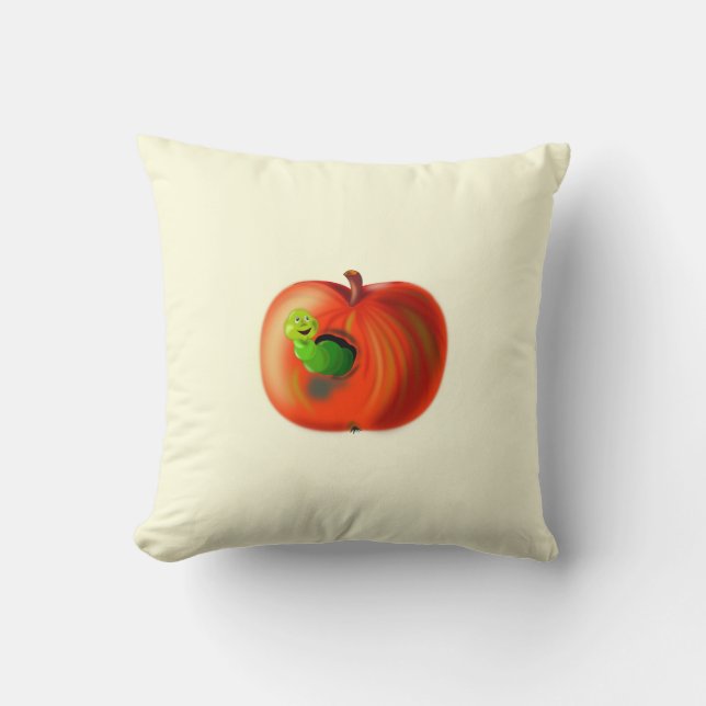 Cojín Decorativo Funny Apple Pillow (Anverso)