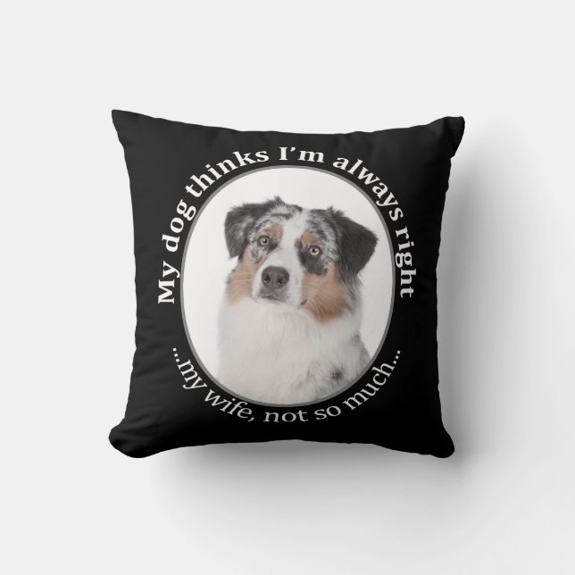 Cojín Decorativo Funny Aussie v Wife Pillow (Anverso)