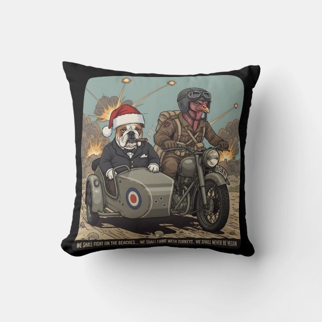 Cojín Decorativo Funny British themed Christmas (Anverso)