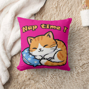 Cojín Decorativo Funny Cat Pillow "Nap Time"