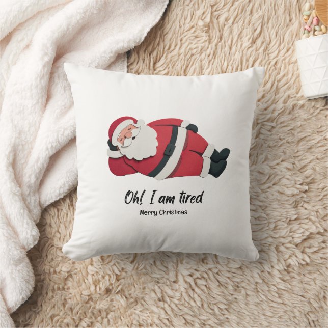 Cojín Decorativo  Funny christmas throw pillow santa humorous cute (Manta)