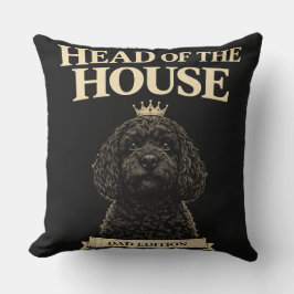 Cojín Decorativo Funny Cockapoo Dad Gift | Head Of The House