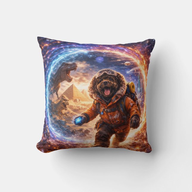Cojín Decorativo Funny Cockapoo Gift | Space Dog Cushion (Anverso)