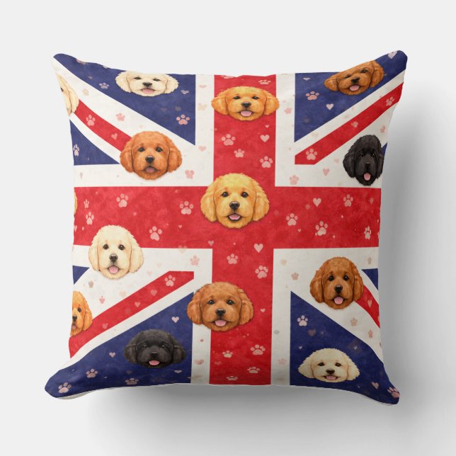 Cojín Decorativo Funny Cockapoo Gift | UK Cockapoo Cushion (Anverso)