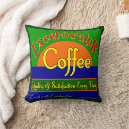 Cojín Decorativo Funny Coffee Art Pillow Retro Excelorator