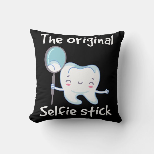 Cojín Decorativo Funny Dentioth Tooth Humor Dental Assistant (Anverso)