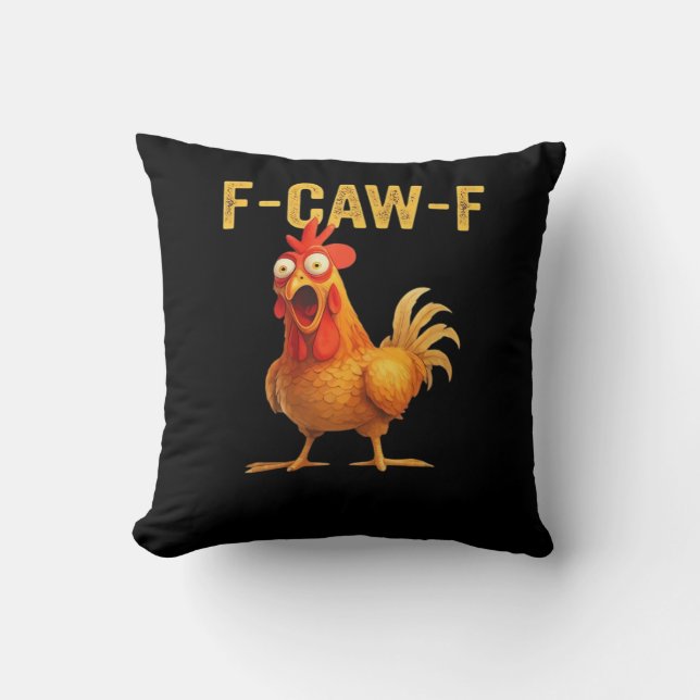 Cojín Decorativo Funny F-Caw-F Chicken Creative Casual (Anverso)