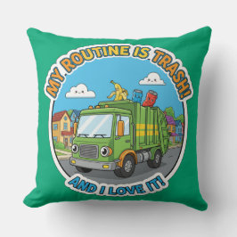 Cojín Decorativo Funny Garbage Truck-Humor Decor