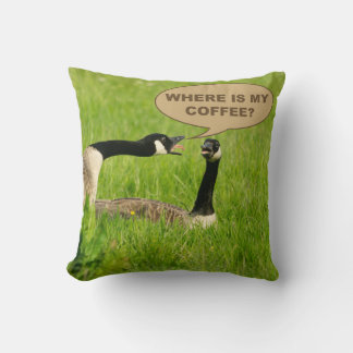 Cojín Decorativo Funny Goose - Where Is My Coffee