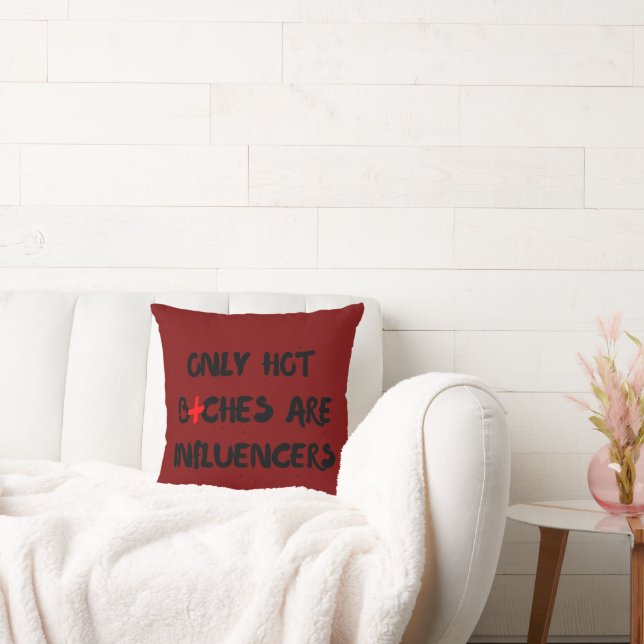 Cojín Decorativo Funny Influencer Quote Pillow For Home Decor (Sofá)