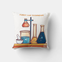 Cojín Decorativo Funny Lab Technician Graphic Design