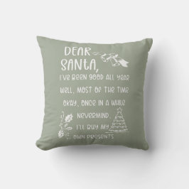 Cojín Decorativo Funny Letter to Santa Christmas Xmas gifts