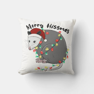 Cojín Decorativo Funny Merry Hissmas Opossum