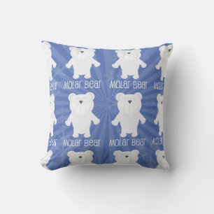 Cojín Decorativo Funny Molar Bear Personalizado Polar Fun Pattern