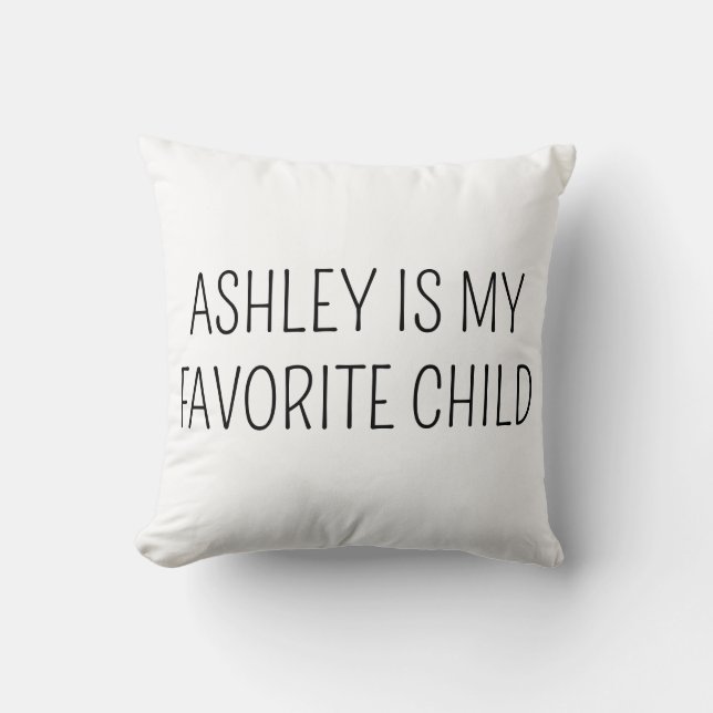 Cojín Decorativo Funny Mother Pillow, Funny Father Gift, Favorite C (Anverso)