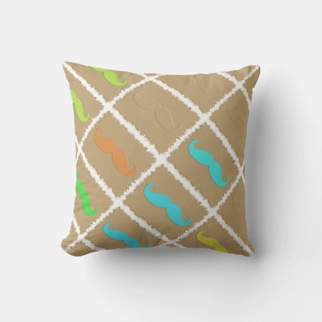 Cojín Decorativo Funny Mustache (Anverso)