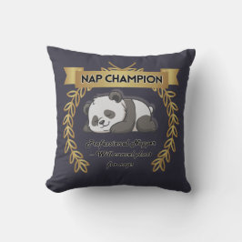 Cojín Decorativo Funny Nap Champion Pillow – Cute Panda Cushion