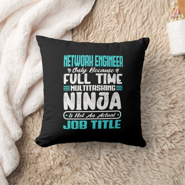 Cojín Decorativo Funny Network Engineer Job Title Professionals (Manta)