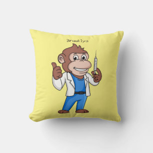 Cojín Decorativo Funny orangutan ape personalizado médica