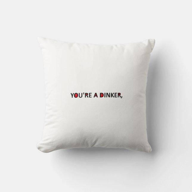 COJÍN DECORATIVO FUNNY PICKLEBALL PICKUP LINES (Anverso)