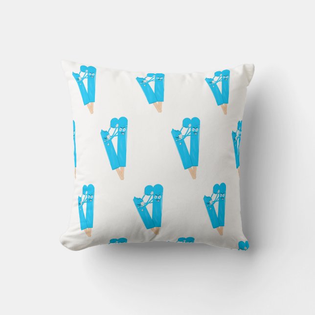 Cojín Decorativo Funny Popsicle Pattern Illustration (Anverso)