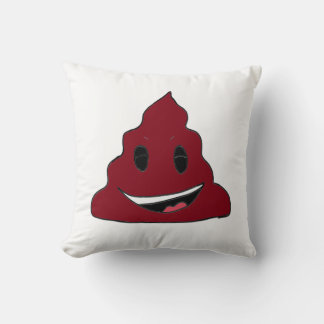 Cojín Decorativo Funny Red Poop Emoji Pillow