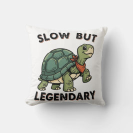 Cojín Decorativo Funny Retro Turtle Square Throw Pillow
