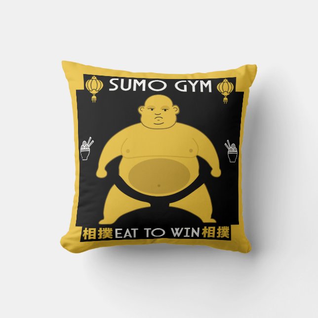 Cojín Decorativo Funny Sumo Wrestler (Anverso)