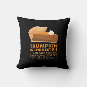 Cojín Decorativo Funny Trumpkin Pie