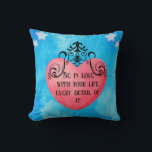 Cojín Decorativo Funny Valentine pink heart<br><div class="desc">Funny Valentine pink heart inspired by love,  friendship,  in pastel and festive colors,  vibrant,  letters,  kisses. Perfect as a gift for a loved one,  for mom,  girlfriend,  sister,  dad,  boyfriend,  family.</div>