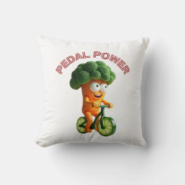 Cojín Decorativo Funny Veggie Rider