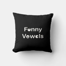 Funny Vowels Futurista White Classic