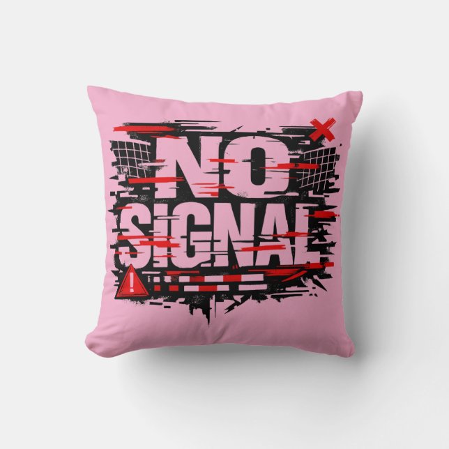 Cojín Decorativo Funny Warning Throw Pillow – “Does Not Signal As I (Anverso)