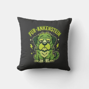 Cojín Decorativo Fur-Ankenstein Divertido Perro de Frankenstein Hal