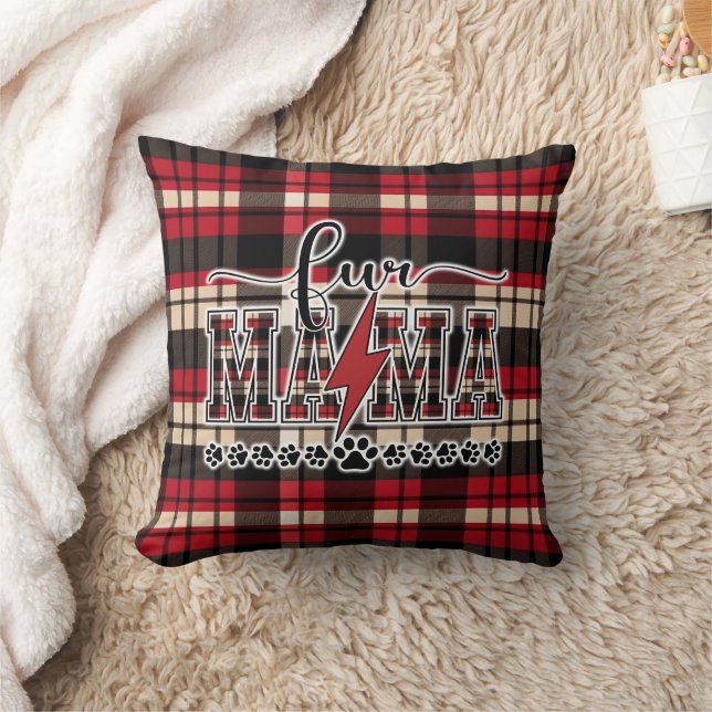 Cojín Decorativo Fur Mama Plaid (Manta)